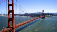 Travel Photo Thursday: Golden Gate Bridge Celebrating its 75th anniversary next year, the Golden Gate Bridge is the iconic symbol of San Francisco and undoubtedly one of the most beautiful structures in the world. Linking the city of San Francisco with Marin County to the north, the bridge spans 4600 feet (nearly nine-tenths of a mile) over the Golden Gate Strait, the opening from the Pacific Ocean to the San Francisco Bay....