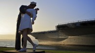 Greetings From… San Diego, California While strolling along the harbor in downtown San Diego I came across Unconditional Surrender, a 25-foot tall statue by artist J. Seward Johnson. His work is an interpretation of the famous Alfred Eisenstaedt photograph taken during the V-J Day celebrations in Times Square in 1945. Located in a small park next to the USS Midway aircraft carrier, it was difficult to get a clear shot, since...