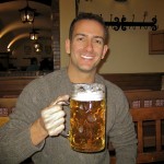 This beer stein is as big as my head!
