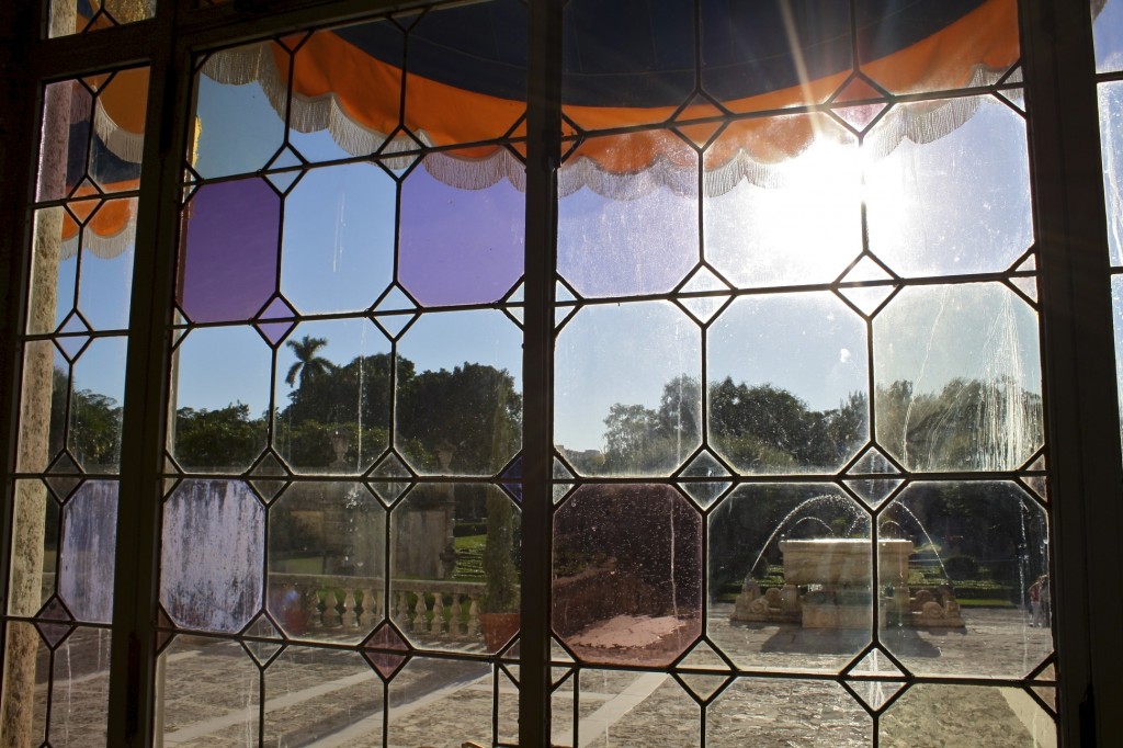 view from loggia to gardens