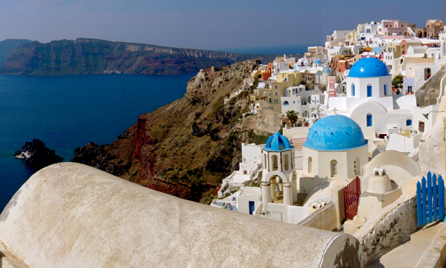 Whitewashed villages clinging to the cliffs, blue-domed churches, and an equally blue sea stretching to the horizon. This is what typically comes to mind when anyone mentions the Greek Islands. My favorite is Santorini, also known as Thira. Located in the Aegean Sea about 120 miles (200 km) southeast from mainland Greece, it’s the southernmost of the Cyclades island group. Santorini is actually a collapsed...